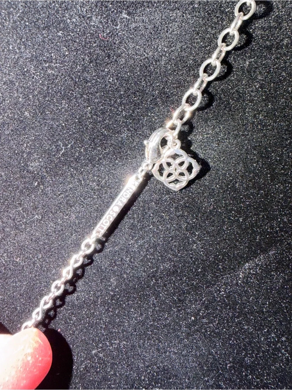 Kendra Scott Delicate Pink Flower Pendant Necklace - Silver Tone